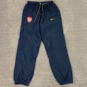 Vintage Y2K Nike Arsenal FC Pants Men's Large Blue Training Track Woven Football